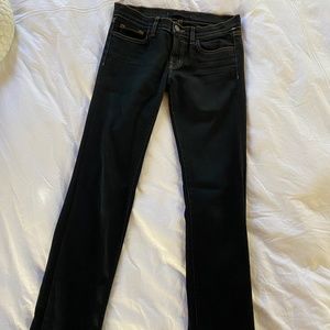 Theory Straight Leg Black Jeans